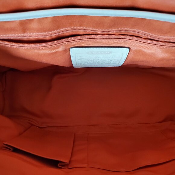 Coach Signature Jacquard with Leather Trim Satchel K3J-6648 - Picture 11 of 12